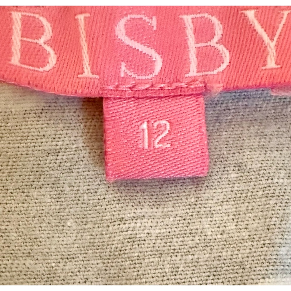 Bisby Jumper Dress Girl’s 12 L Navy Blue Retro Flower Power Zip-Front - Picture 7 of 9